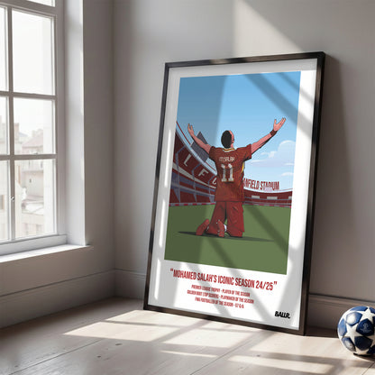 Mo Salah Iconic Seasons with Liverpool 24/25 Illustration ver.