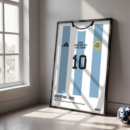Messi WC 2022 Final Kit ( Framed Poster )