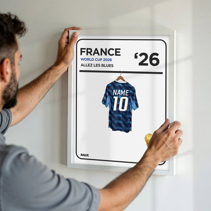 Personalised Locker Room Kit France 2026 World Cup