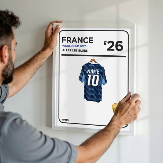 Personalised Locker Room Kit France 2026 World Cup
