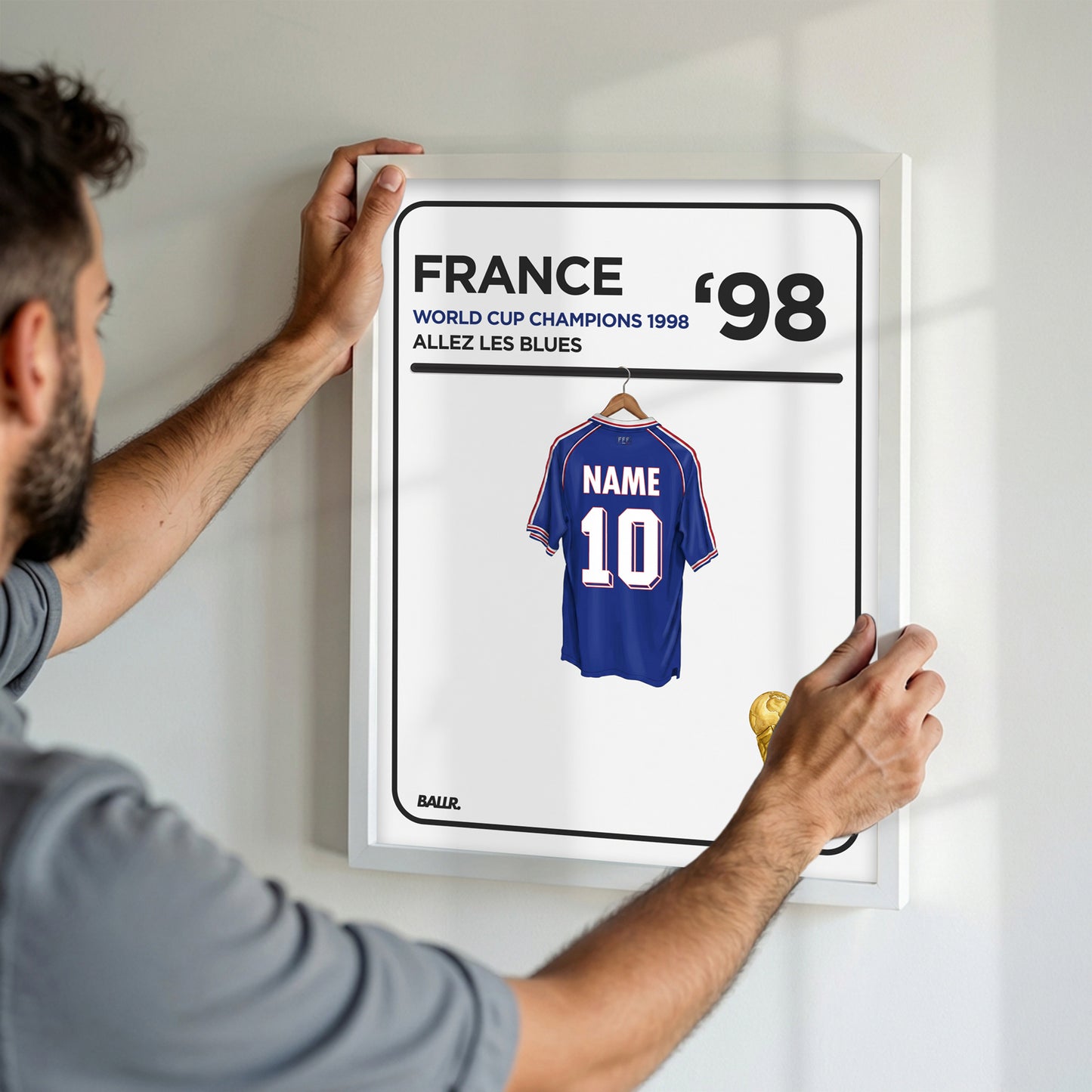 Personalised Locker Room Kit France 1998 World Cup