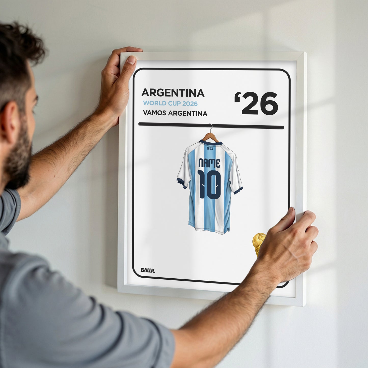 Personalised Locker Room Kit Argentina 2026 World Cup