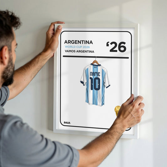 Personalised Locker Room Kit Argentina 2026 World Cup