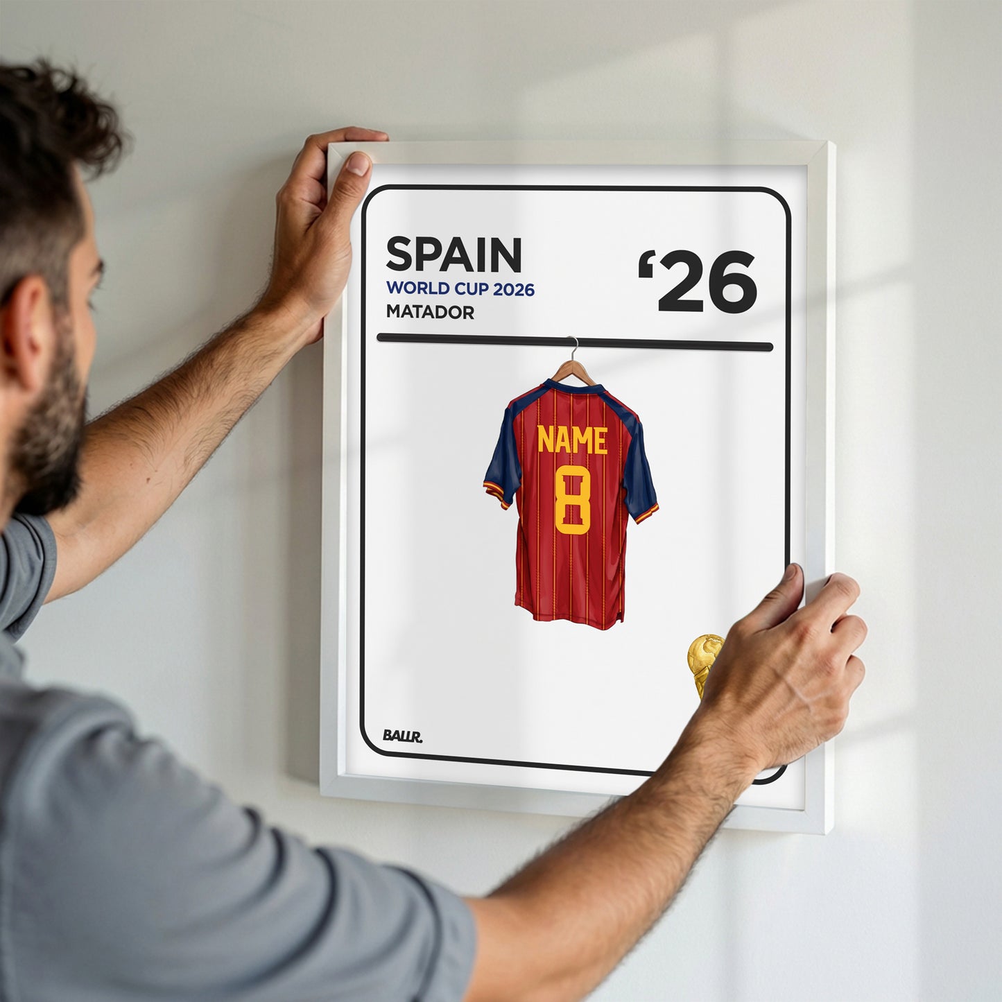 Personalised Locker Room Kit Spain 2026 World Cup