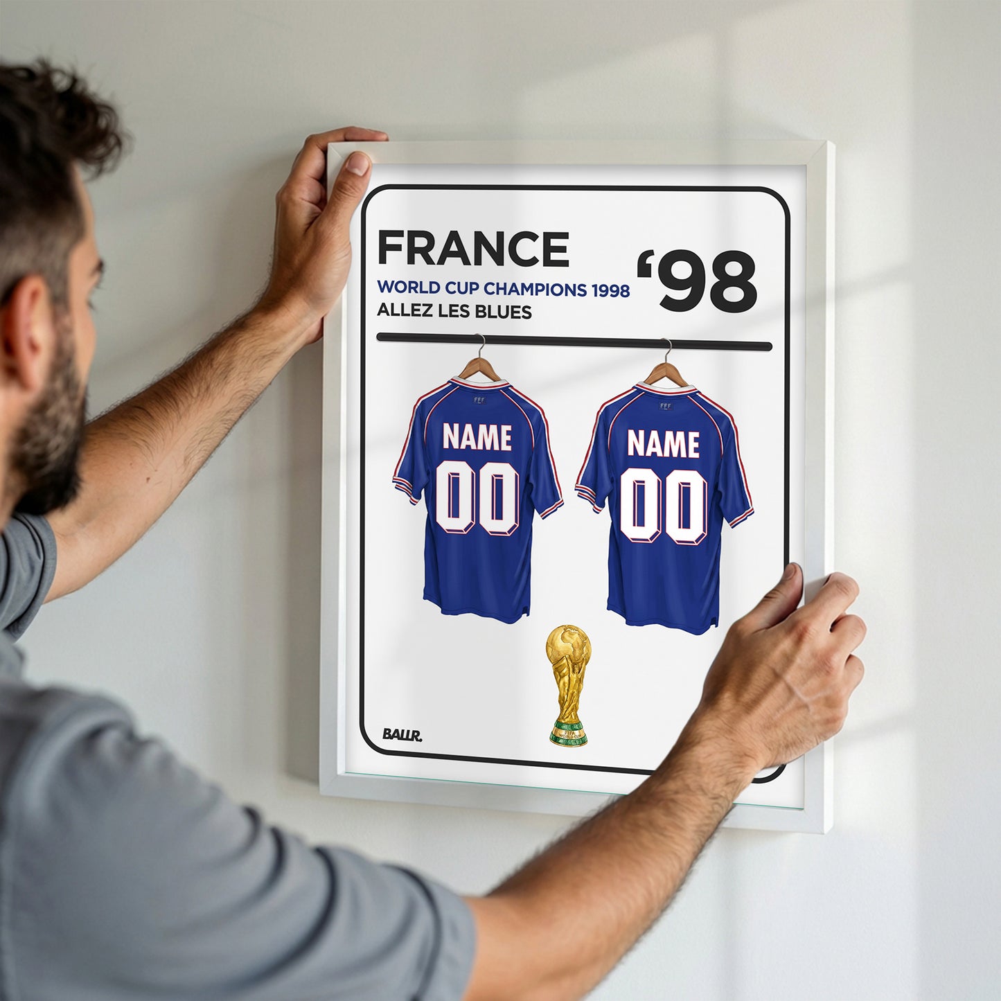 France 1998 Personalised Locker Room World Cup Kit