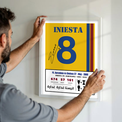 Andres Iniesta Goal Vs Chelsea 2009 Kit