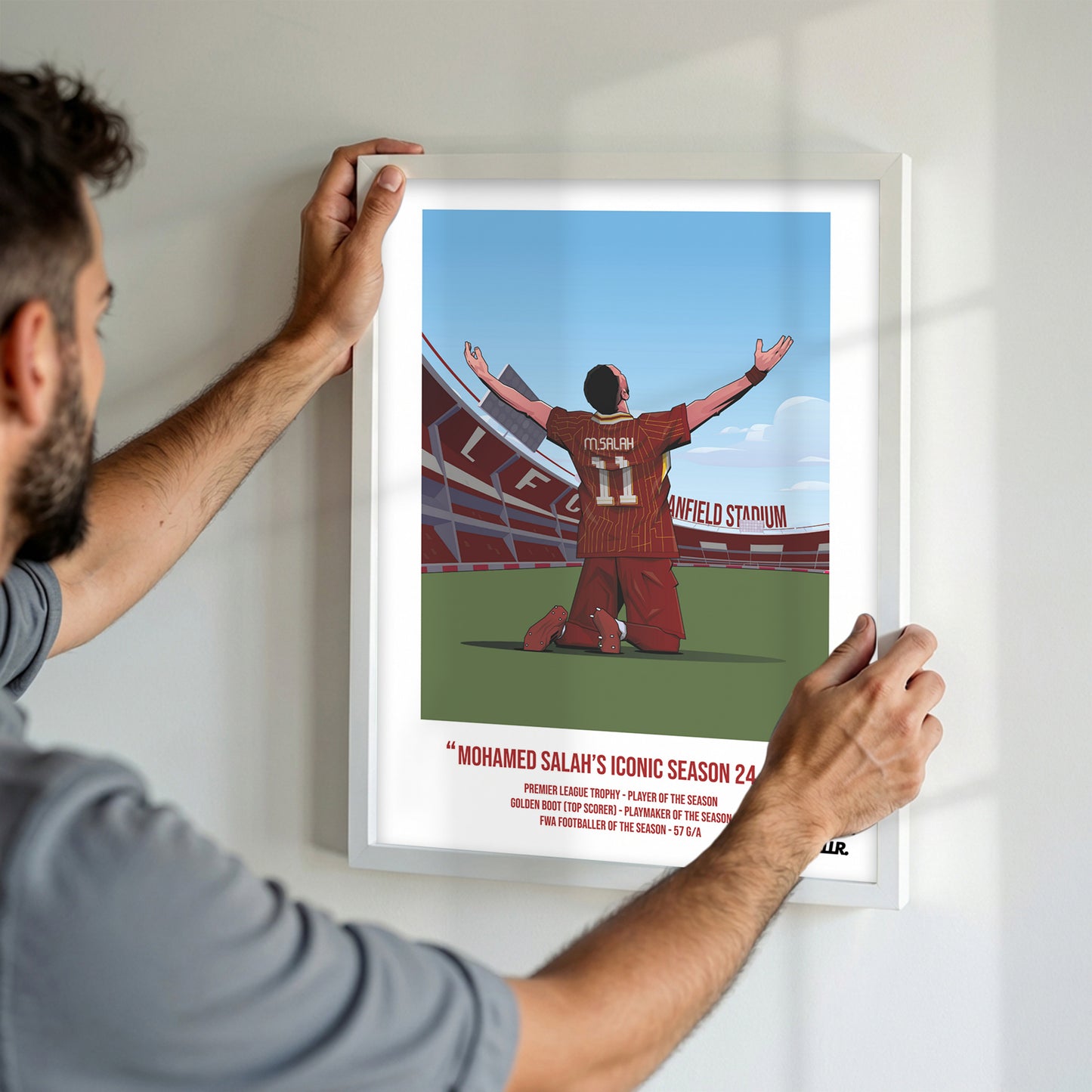 Mo Salah Iconic Seasons with Liverpool 24/25 Illustration ver.