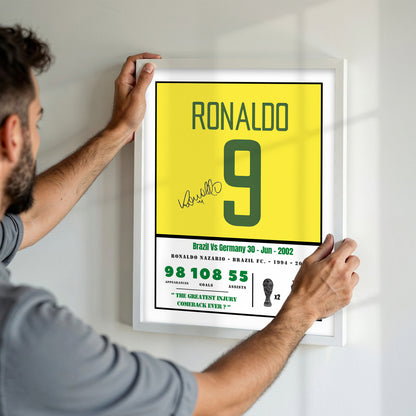 Ronaldo Nazario WC'02 Finale Kit Greatest Injury Comeback