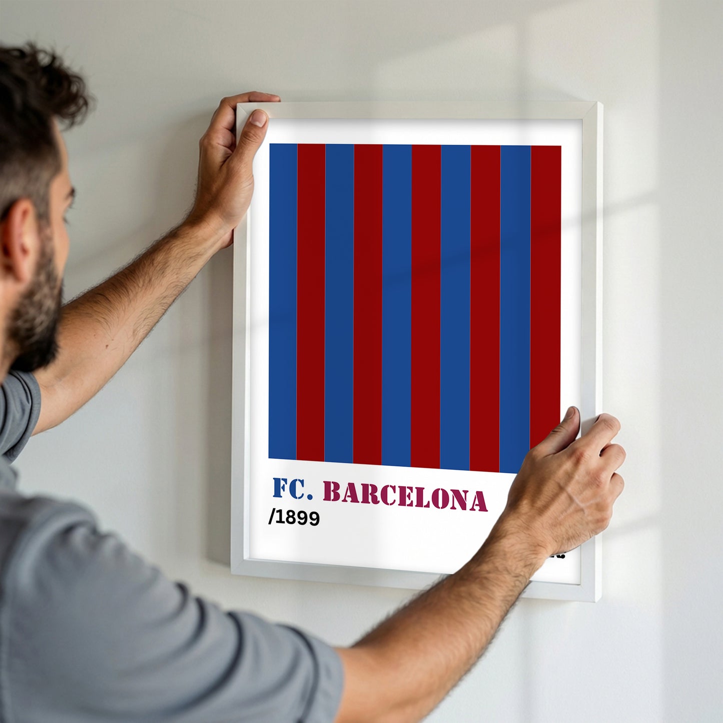 Barcelona Vintage Shirt Poster