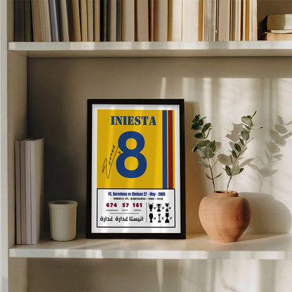 Andres Iniesta Goal Vs Chelsea 2009 Kit