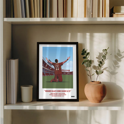 Mo Salah Iconic Seasons with Liverpool 24/25 Illustration ver.