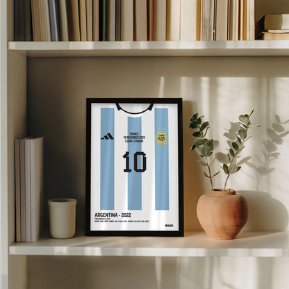 Messi WC 2022 Final Kit ( Framed Poster )