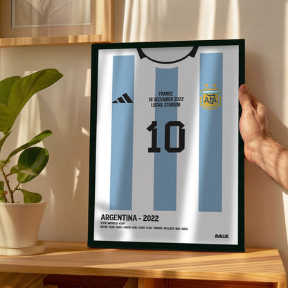 Messi WC 2022 Final Kit ( Framed Poster )