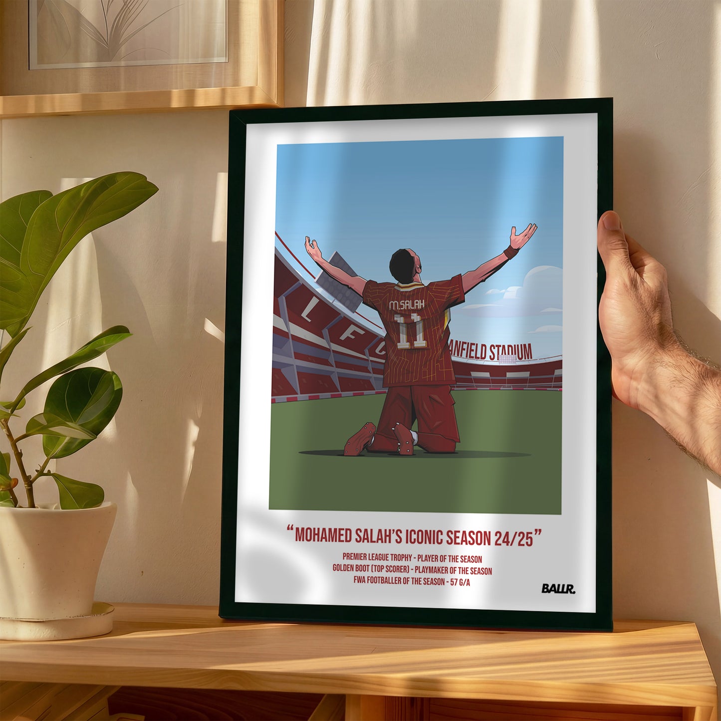 Mo Salah Iconic Seasons with Liverpool 24/25 Illustration ver.