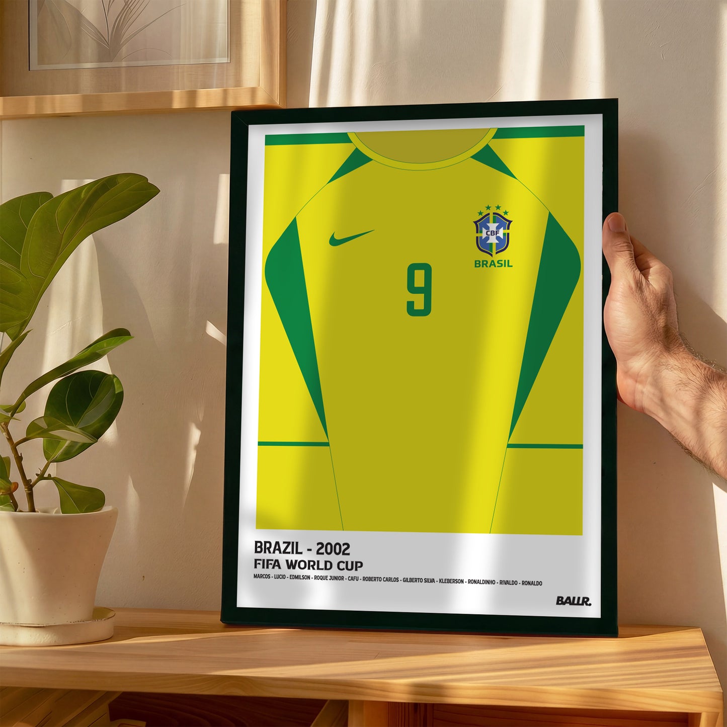 Brazil R9 WC'02 Front Kit ( Framed Poster )