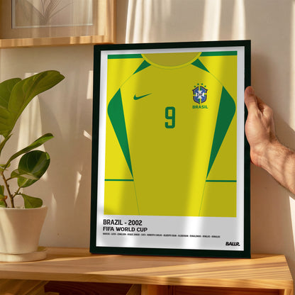 Brazil R9 WC'02 Front Kit ( Framed Poster )