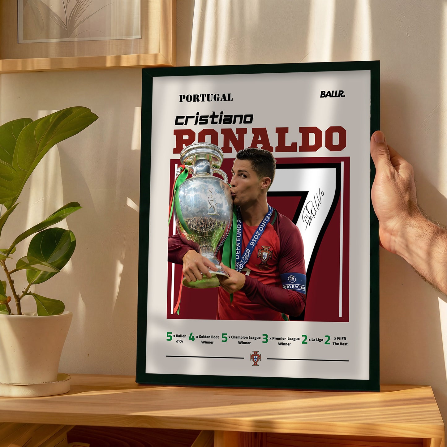 Cristiano Ronaldo Winning The Euros 2016