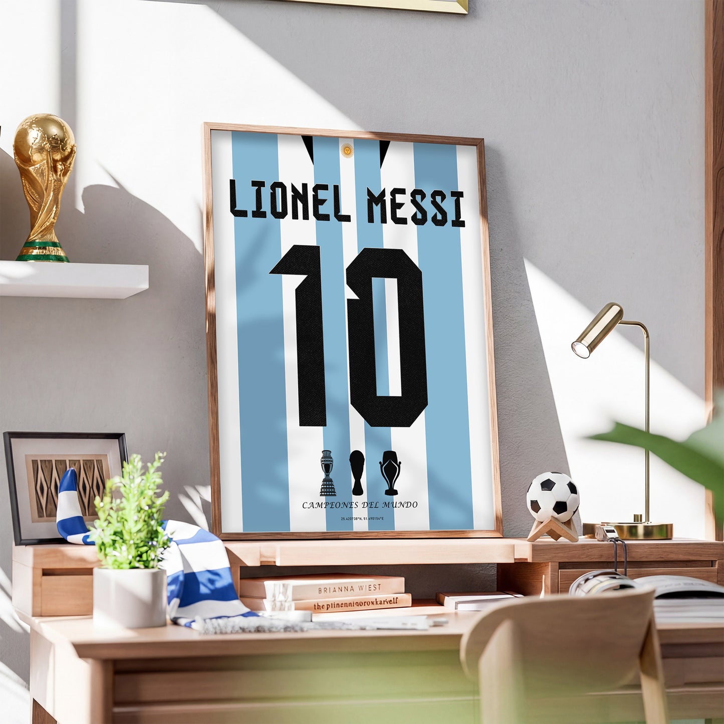 Messi Winning The World Cup 2022 Back Kit