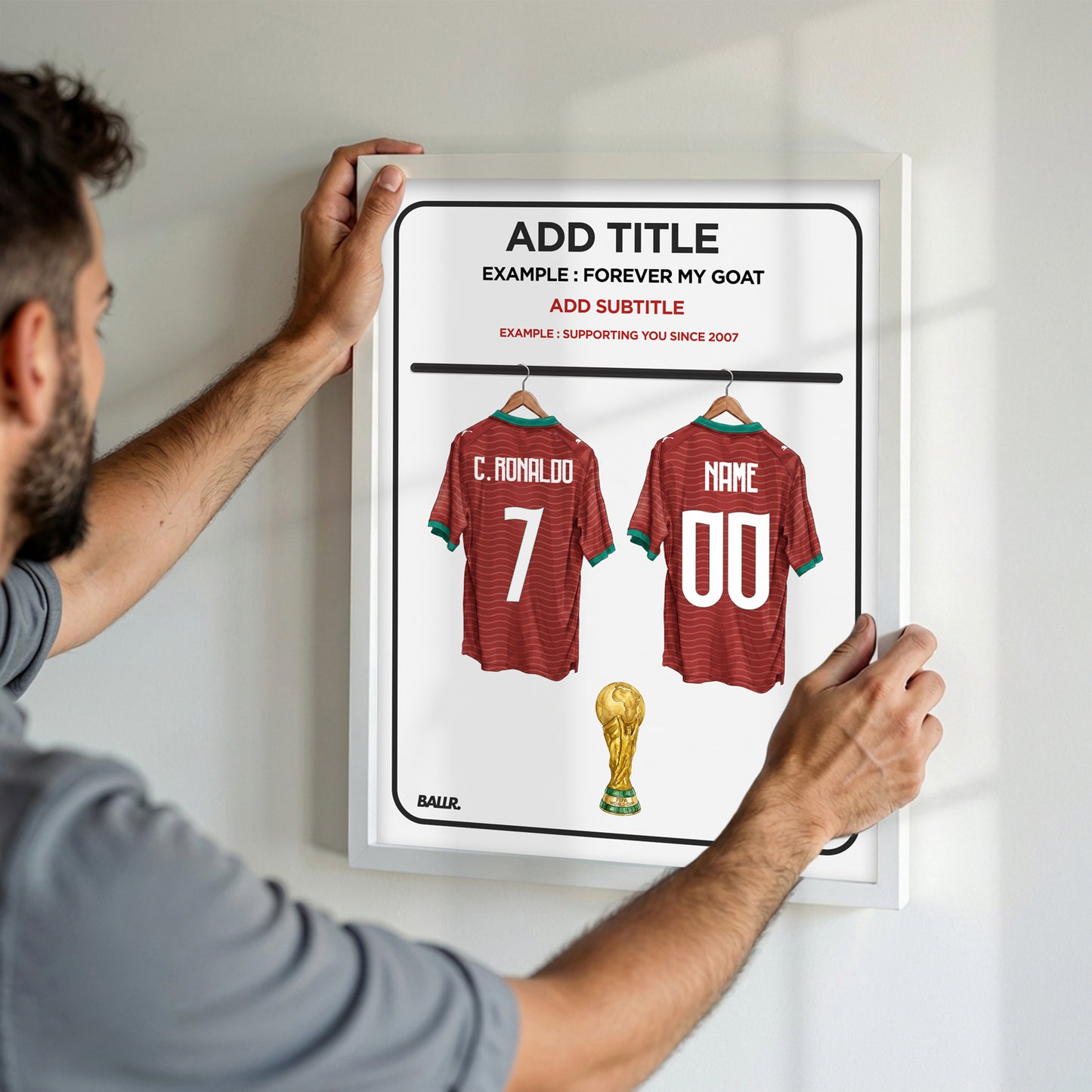 You & Ronaldo Customized Portugal Locker Room Kit