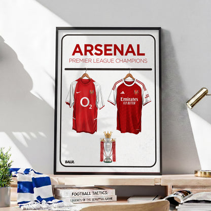 Arsenal 03/04 & Arsenal 25/26 Premier League Champions Locker Room