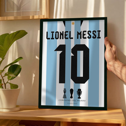 Messi Winning The World Cup 2022 Back Kit