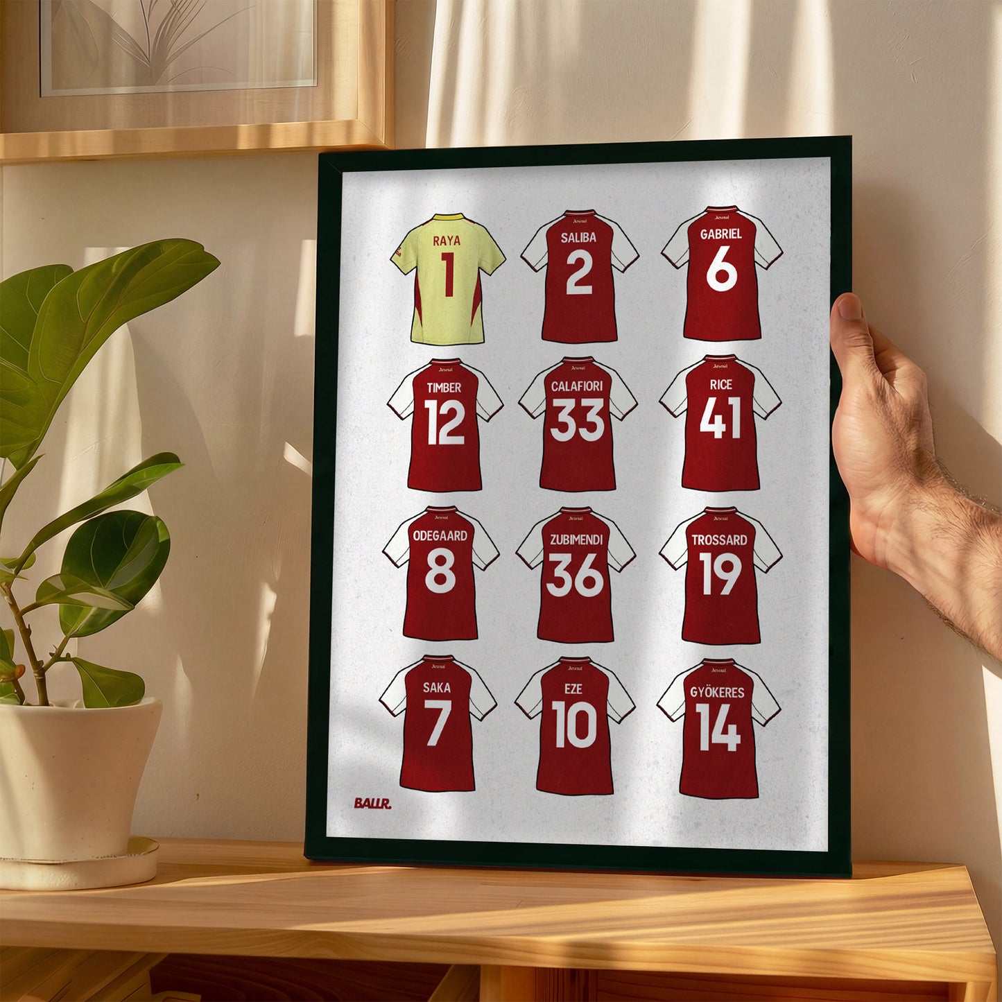 Arsenal Winning Squad Premier League 25/26 Kits