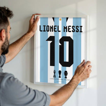 Messi Winning The World Cup 2022 Back Kit