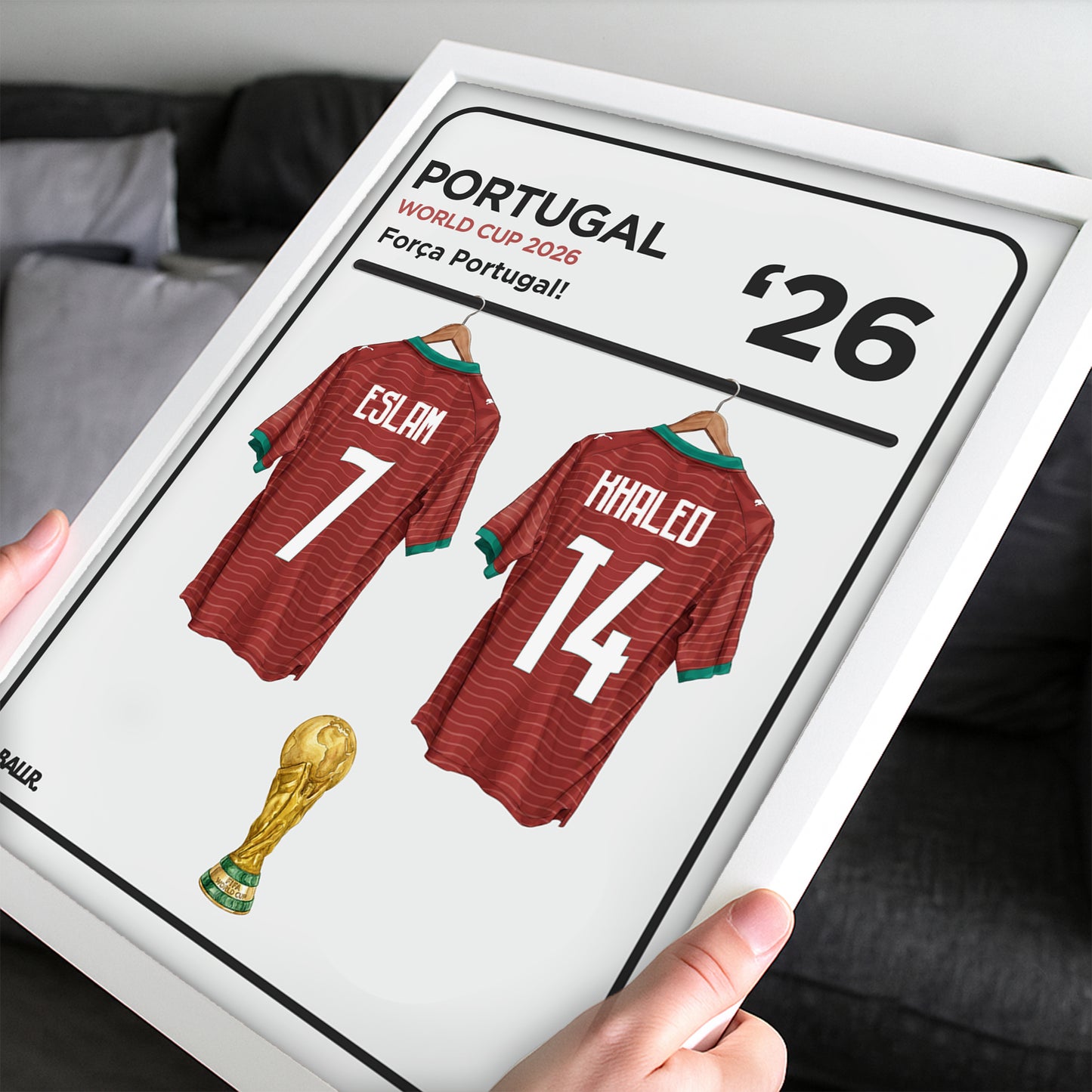 Portugal Personalised Locker Room World Cup Kit 2026