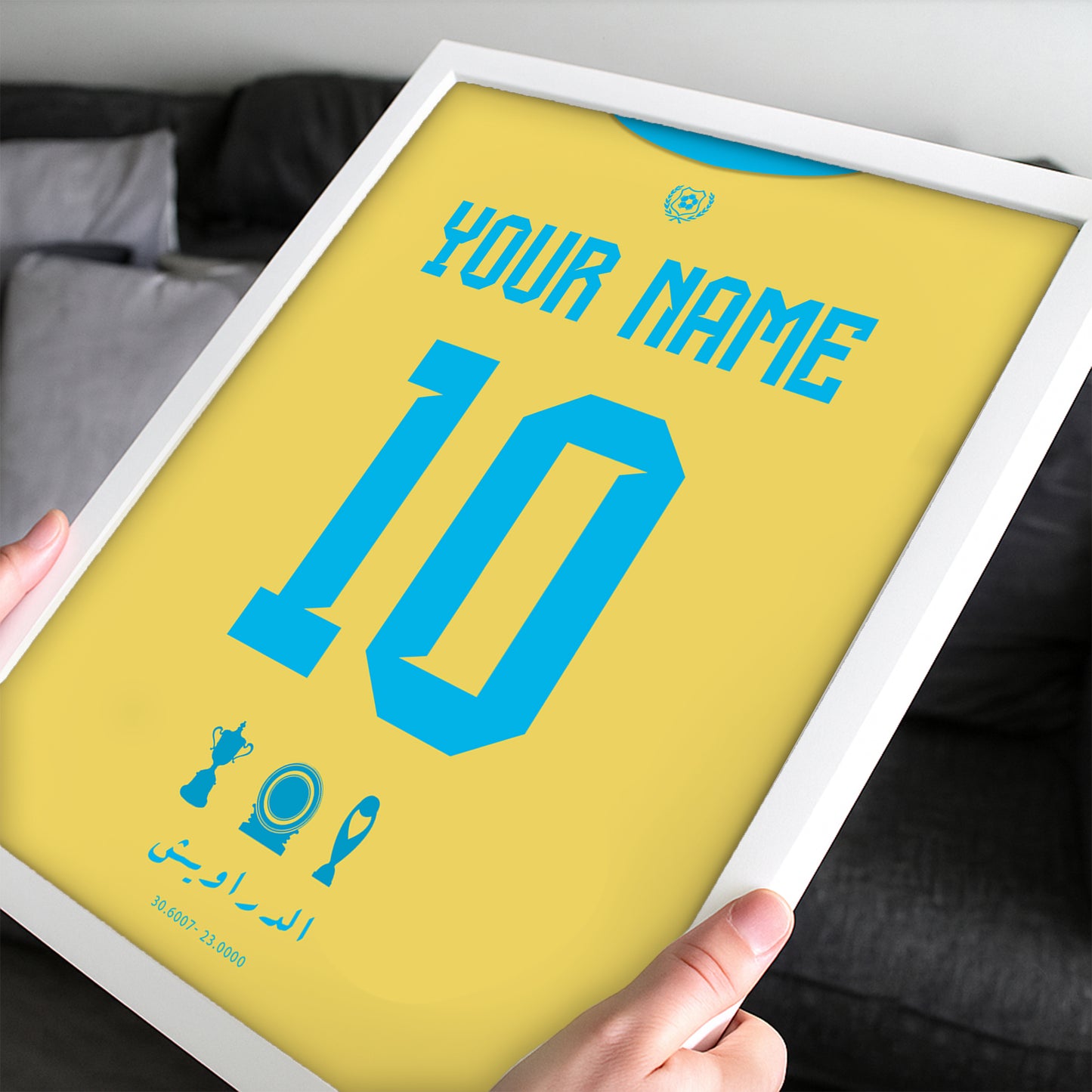 Personalised ISMAILY 25/26 Home Kit Framed Poster