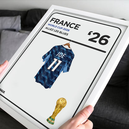 Personalised Locker Room Kit France 2026 World Cup