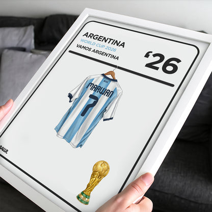 Personalised Locker Room Kit Argentina 2026 World Cup
