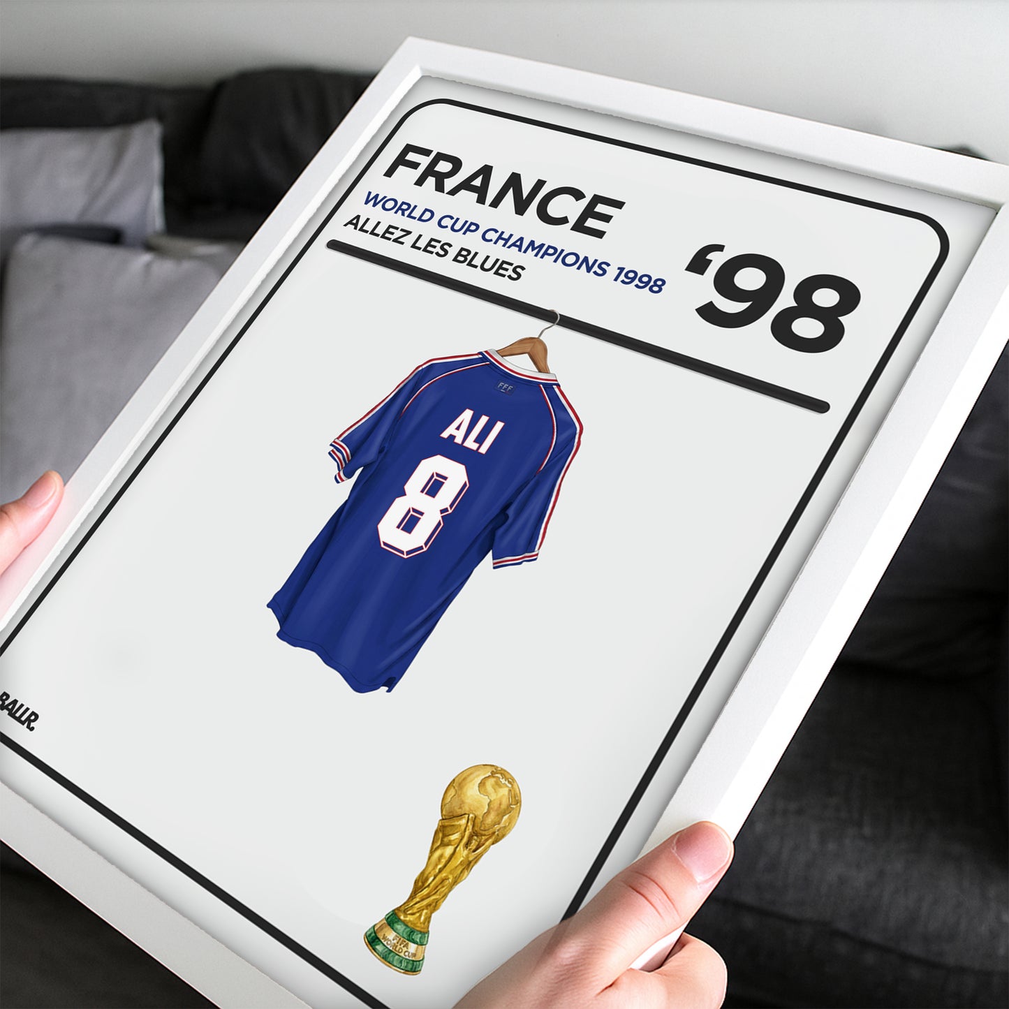 Personalised Locker Room Kit France 1998 World Cup