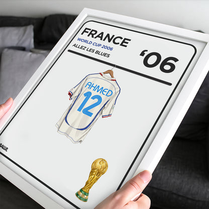 Personalised Locker Room Kit France 2006 World Cup