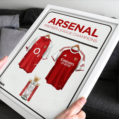 Arsenal 03/04 & Arsenal 25/26 Premier League Champions Locker Room
