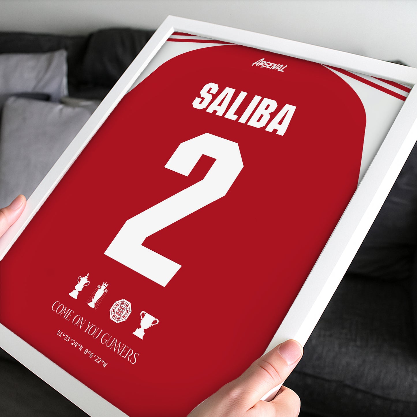 William Saliba Arsenal Kit 25/26