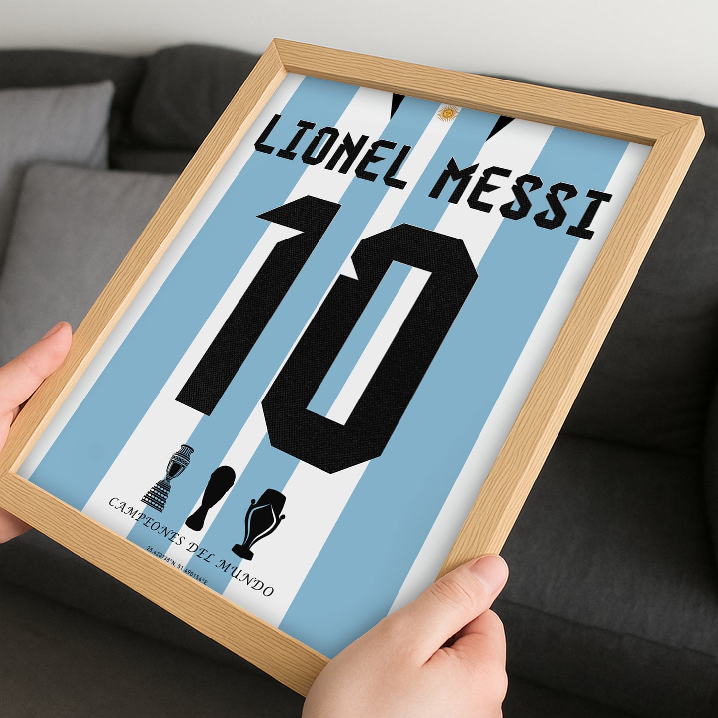 Messi Winning The World Cup 2022 Back Kit