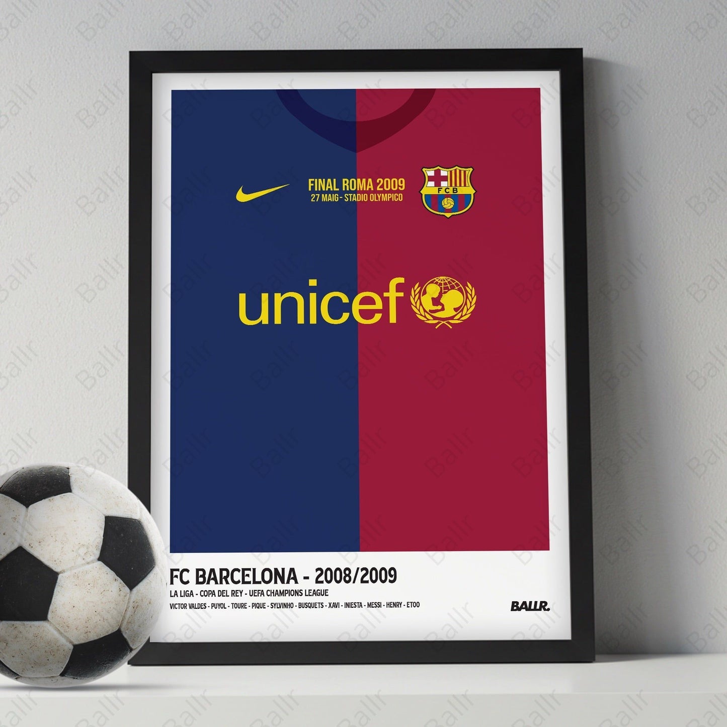Barcelona08/09 UCL Final Front Kit